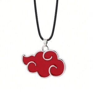 Naruto Akatsuki Red Cloud Pendant Necklace – Anime Cosplay Jewelry